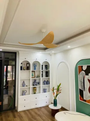 Quạt trần trang trí Airfusion Akmani DCF-FS52930 - vàng nhạt